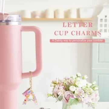 Personalized Letter Charm for Stanley Tumbler - Cute & Stylish
