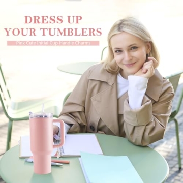 Personalized Letter Charm for Stanley Tumbler - Cute & Stylish