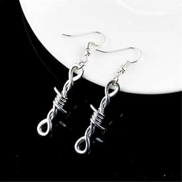 ONLYJUMP Thorns Wire Pendant Earrings for Bold Women