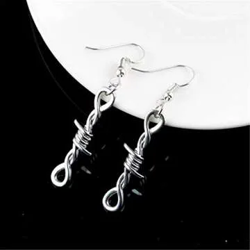 ONLYJUMP Thorns Wire Pendant Earrings for Bold Women