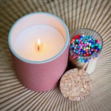 Rainbow Matches Jar | Colorful 100 Count Decorative Safety Matches