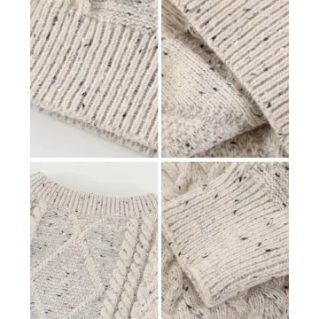 Aelfric Eden Oversized Beige Knit Sweater Comfort Style