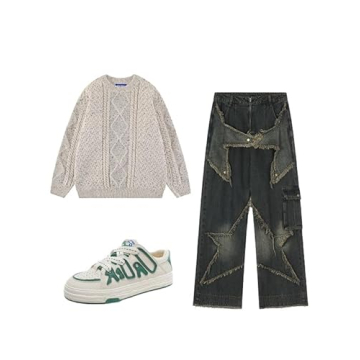 Aelfric Eden Oversized Beige Knit Sweater Comfort Style