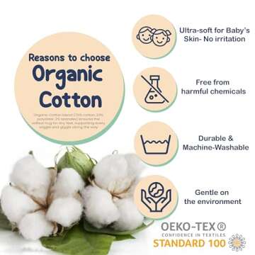 Mother's Choice Organic Cotton Baby Socks, 12 Pairs, Unisex 0-6 Months - Soft, Hypoallergenic Newborn & Infant Socks - Baby Girl & Boy Gifts, (12Pcs, Brown)