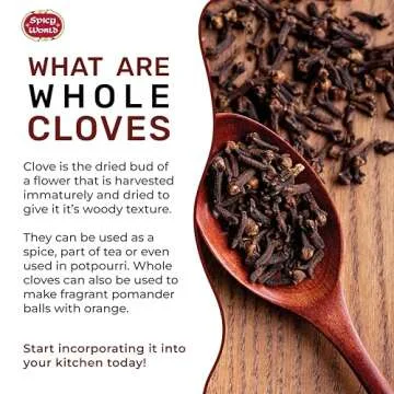 Premium Whole Cloves 14 Oz - Aromatic & Versatile for Cooking