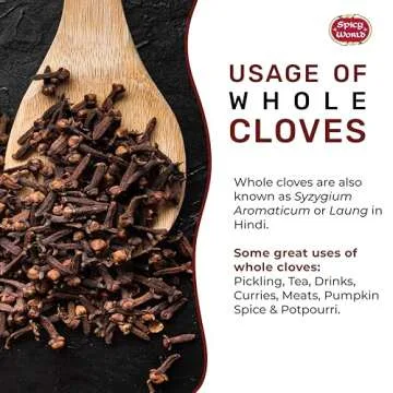 Premium Whole Cloves 14 Oz - Aromatic & Versatile for Cooking
