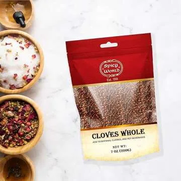 Premium Whole Cloves 14 Oz - Aromatic & Versatile for Cooking