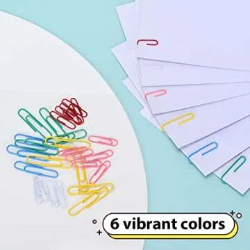 500 Assorted Paper Clips in Various Sizes for All Uses