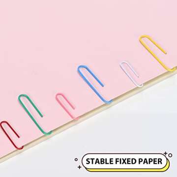500 Assorted Paper Clips in Various Sizes for All Uses
