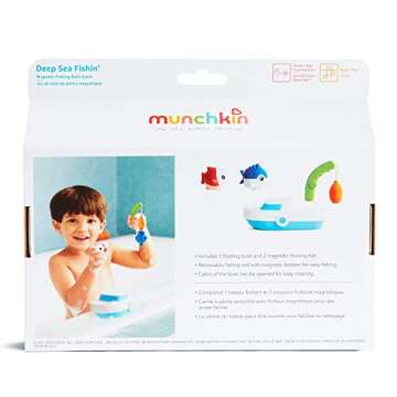 Munchkin Deep Sea Fishin Bath Toy for Toddler Play