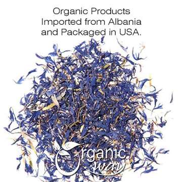 Organic Cornflower Petals Blue - Premium Herbal Tea