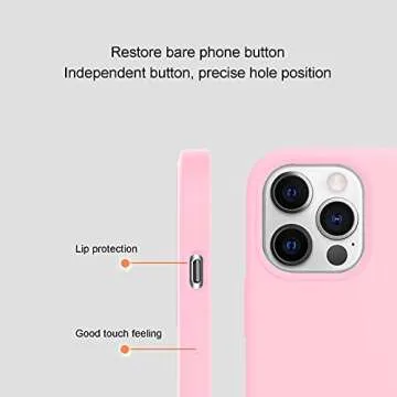Spogie Compatible for iPhone 12 Pro Max Case [Pure Color Series], Soft Light and Thin, TPU Material, 6.7” - Parent (iPhone 12 Pro Max, Pink)