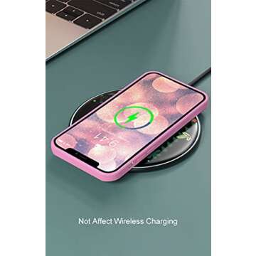 Spogie Compatible for iPhone 12 Pro Max Case [Pure Color Series], Soft Light and Thin, TPU Material, 6.7” - Parent (iPhone 12 Pro Max, Pink)