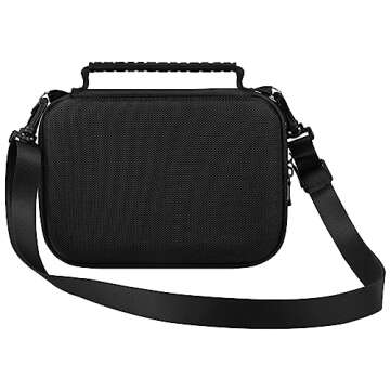 Supmay Hard Travel Case for Sony ZV-1F / ZV-1 / ZV-1 II Digital Camera, Protective Cases Bag Fits Vlogger Accessory Kit Tripod and Microphone, Extra Zipper Pocket fit Battery Charger, Black