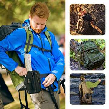 Unigear Compact Multi-Purpose Tactical Mole EDC Utility Gadget Pouch Tools Waist Bag Pack, Black