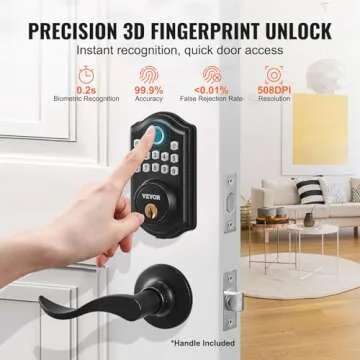 VEVOR Fingerprint Door Lock - Keyless & Secure Access