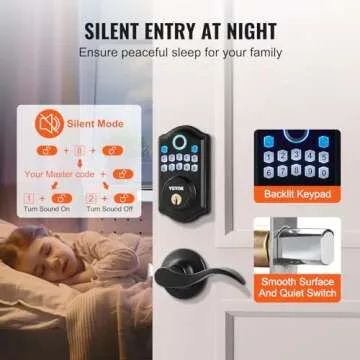 VEVOR Fingerprint Door Lock - Keyless & Secure Access