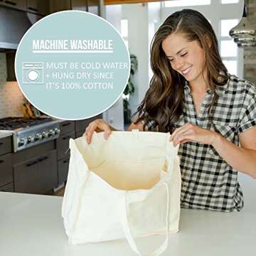 Durable Reusable Grocery Bags Set of 12 for Eco-Friendly Shopping