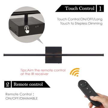 KARTOOSH Dimmable Wireless Wall Sconce Set - Elegant Lighting