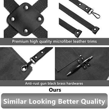 Quality Canvas Chef Apron for Men and Women - Adjustable & Practical