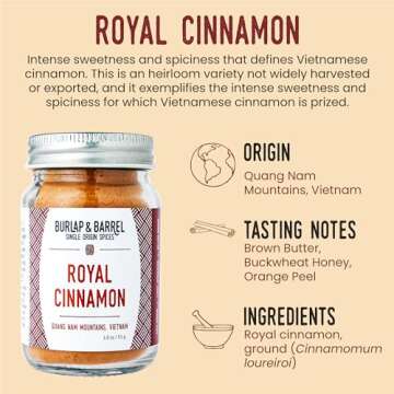 Burlap & Barrel Royal Cinnamon - Gourmet Flavor in a Jar