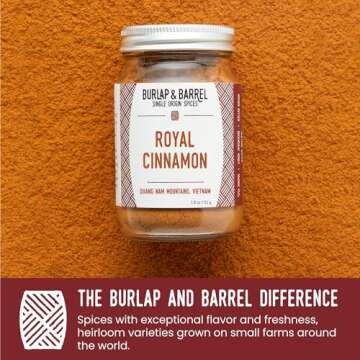 Burlap & Barrel Royal Cinnamon - Gourmet Flavor in a Jar