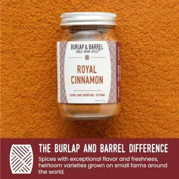 Burlap & Barrel Royal Cinnamon - Gourmet Flavor in a Jar