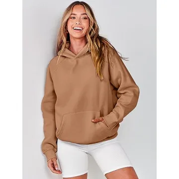 ANRABESS Women Oversized Fleece Hoodie Comfortable Stylish