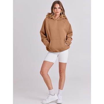 ANRABESS Women Oversized Fleece Hoodie Comfortable Stylish