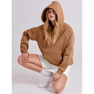 ANRABESS Women Oversized Fleece Hoodie Comfortable Stylish