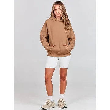 ANRABESS Women Oversized Fleece Hoodie Comfortable Stylish