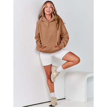ANRABESS Women Oversized Fleece Hoodie Comfortable Stylish