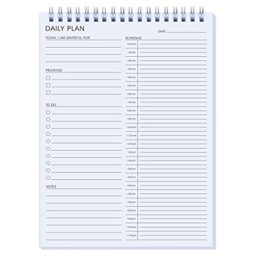 24 Hour Daily Planner - Daily To Do List for Work & Personal Life, Productivity Planner, Everyday Pl...