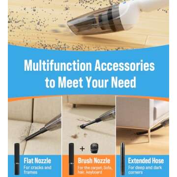 Milunho Handheld Vacuum - 9500PA Cordless Power