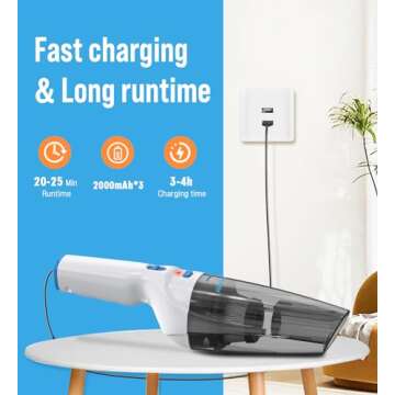 Milunho Handheld Vacuum - 9500PA Cordless Power