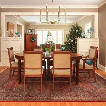 ALISADABOY Spray Gold Chandeliers for Dining Room 26.2'' Modern Farmhouse Candle Chandelier 6-Light ...