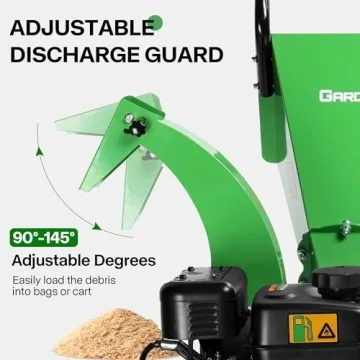 7HP Gas Wood Chipper Shredder 3 Inch Capacity GARDENBEAUT S3