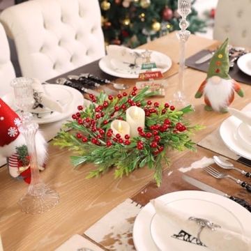 SHACOS 14" Artificial Christmas Wreath for Home Decor