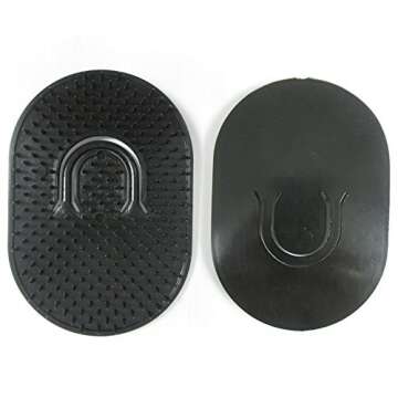 2 Black Pocket Hair Brush Men Travel Comb Styler Women Scalp Body Massage Hard !