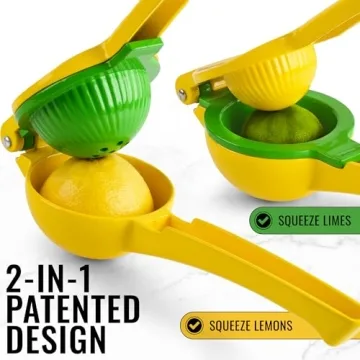 Metal Lemon Squeezer - Max Juice & Easy Clean