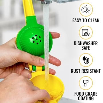 Metal Lemon Squeezer - Max Juice & Easy Clean