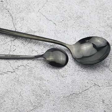 JASHII Elegant Mirror Polished Stainless Steel Cutlery Set