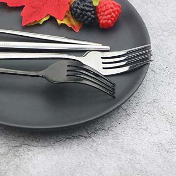 JASHII Elegant Mirror Polished Stainless Steel Cutlery Set