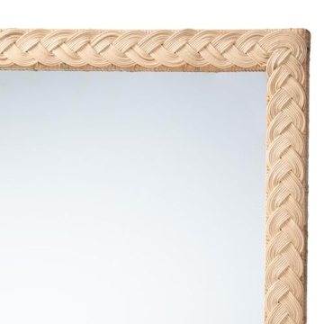 Stylish Rattan Wall Mirror for Japandi Decor