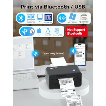 iDPRT Bluetooth Thermal Shipping Label Printer for All