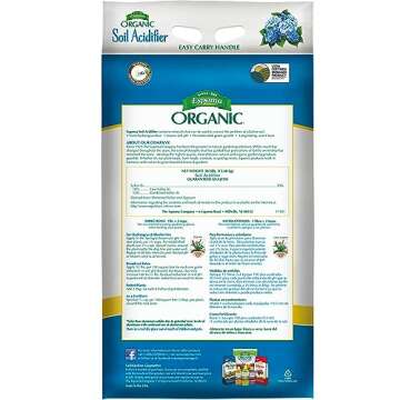 Espoma Organic Soil Acidifier Soil Amendment; Lowers Soil pH and Turns Hydrangeas Blue! Contains Ele...