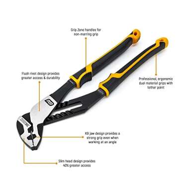 GEARWRENCH 6 Pc. Pitbull Dual Material Mixed Plier Set - Expert Quality Tools