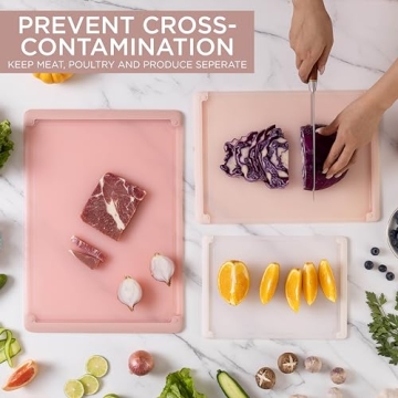 COOK WITH COLOR Extra Large Cutting Board Set, 3-Piece