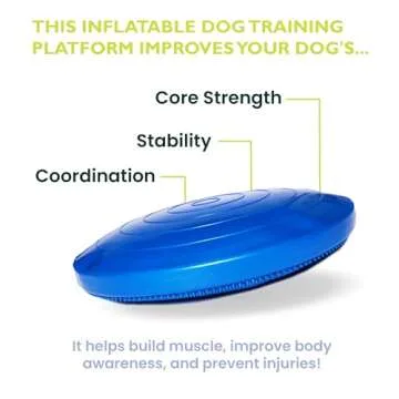 FitPAWS® Dog Balance Disc -Blue, 22" | Dog Exercise Equipment | Workout Tool for Strength, Core, Stability & Rehabilitation