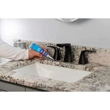 Loctite Clear Silicone Sealant, 2.7 fl oz, 6 Pack - 100% Waterproof Sealant for Glass, Ceramic, Wood, Plastic & More